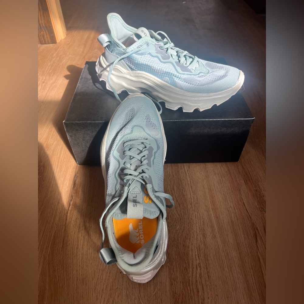 Sorel Kinetic Breakthru Sneakers in Light Blue